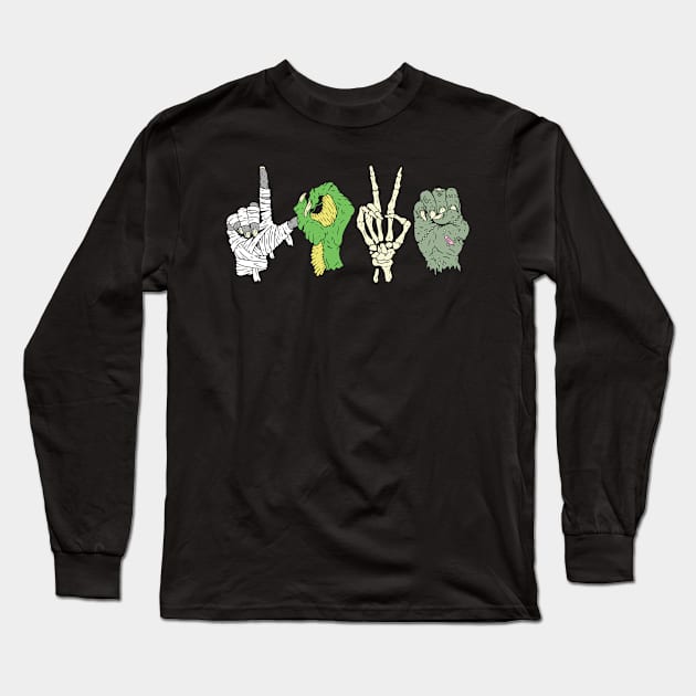 Monster Love Long Sleeve T-Shirt by ArtbyMyz